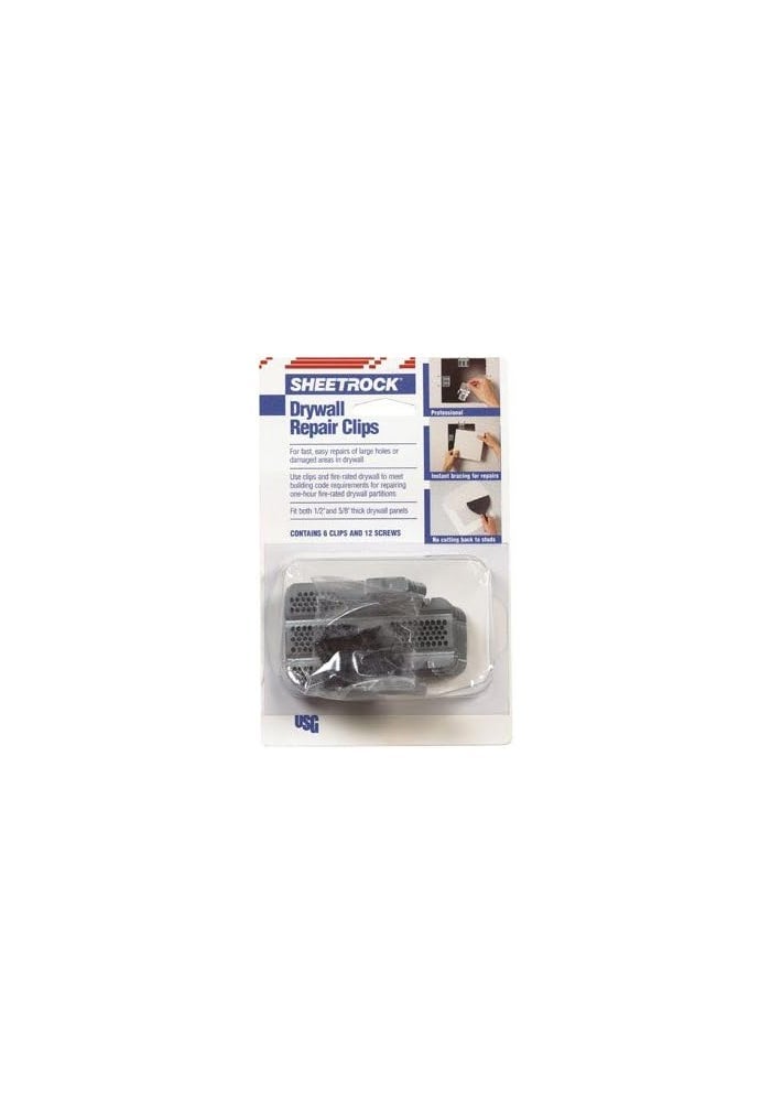 United Abrasives Drywall Repair Clips - 6 Pack for Quick and Easy Wall Repairs